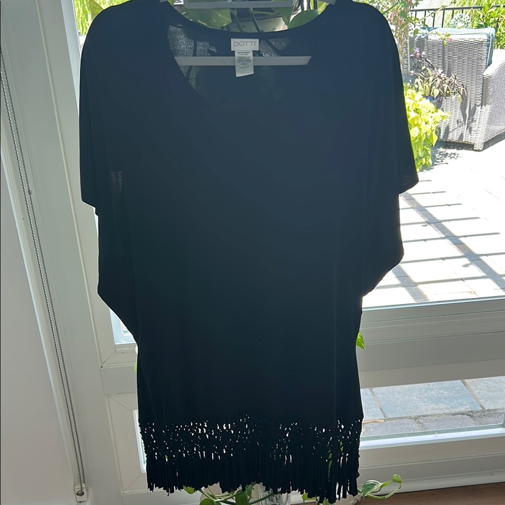 Dotti Elegant Black cover up or beach dress